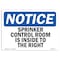 Signmission OSHA Notice Sign, 7" H, Rigid Plastic, Sprinkler Control Room Is Inside To Right Sign, Landscape OS-NS-P-710-L-18393 - alternate 1